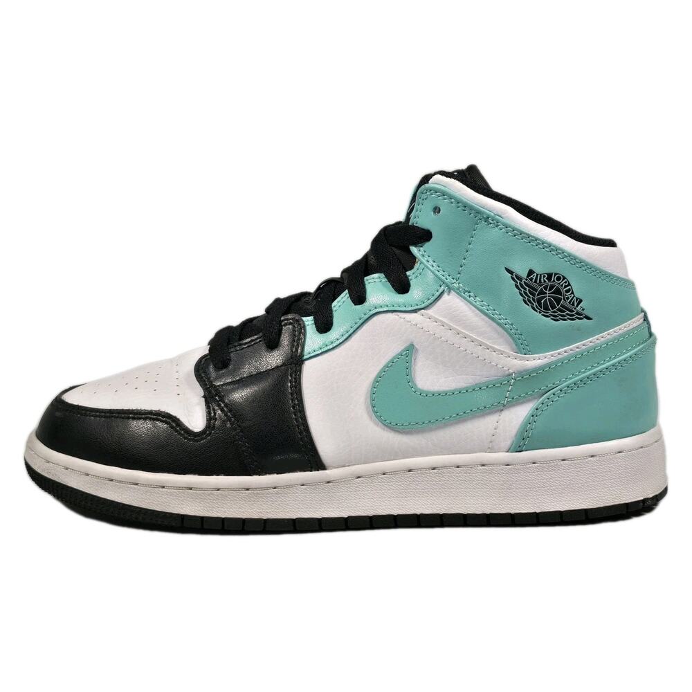 Nike Air Jordan 1 Mid GS White Tropical Twist-Black Size 6.5Y Youth 554725-132